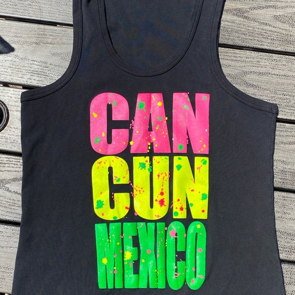 Cancun Black Tank Top - Picture 2 of 4
